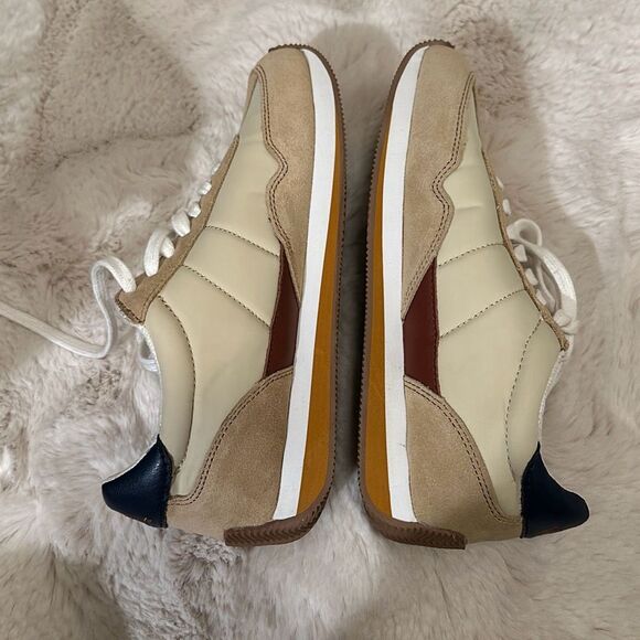 Madewell League Leather & Suede Sneakers Size 6.5 - Picture 4 of 8